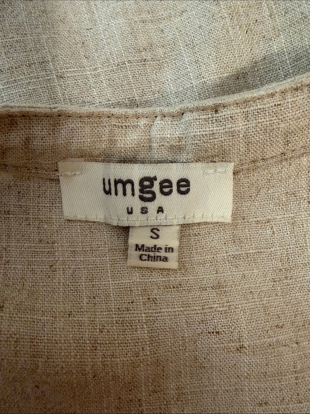 Umgee Cream Button-Front Ruffle Hem Mini Dress - Picture 2 of 7